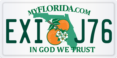 FL license plate EXIJ76