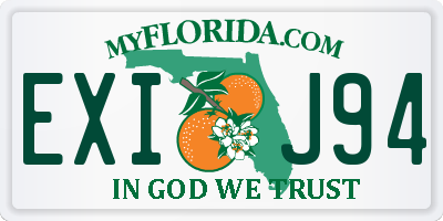 FL license plate EXIJ94