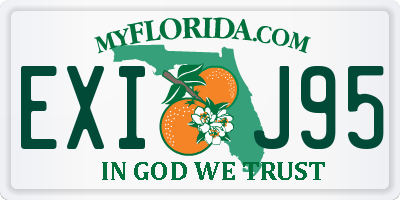 FL license plate EXIJ95