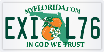 FL license plate EXIL76