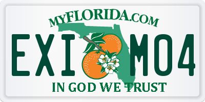 FL license plate EXIM04