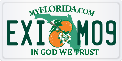 FL license plate EXIM09