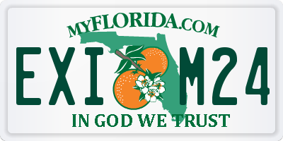 FL license plate EXIM24