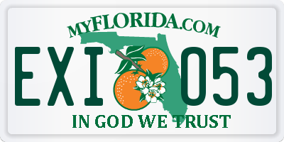 FL license plate EXIO53