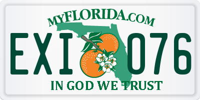 FL license plate EXIO76