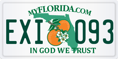 FL license plate EXIO93