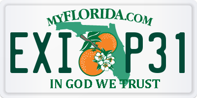 FL license plate EXIP31