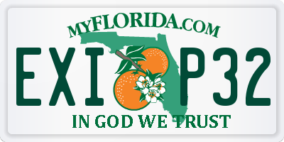 FL license plate EXIP32