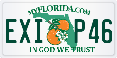 FL license plate EXIP46