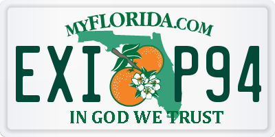 FL license plate EXIP94