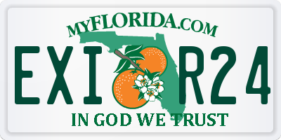 FL license plate EXIR24