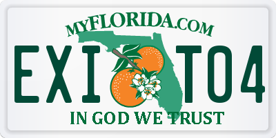 FL license plate EXIT04