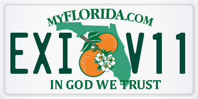FL license plate EXIV11