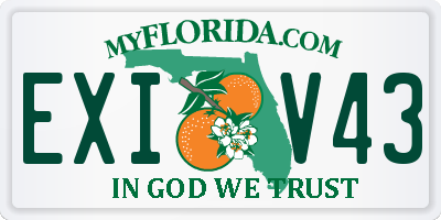 FL license plate EXIV43