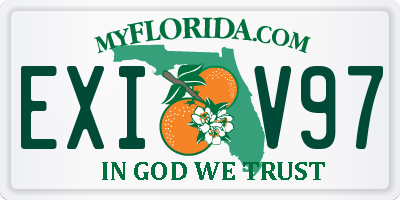 FL license plate EXIV97