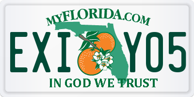 FL license plate EXIY05