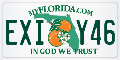 FL license plate EXIY46