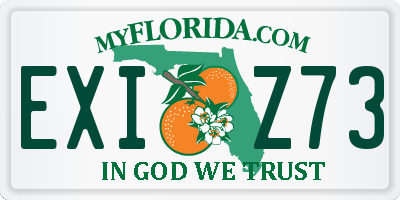 FL license plate EXIZ73