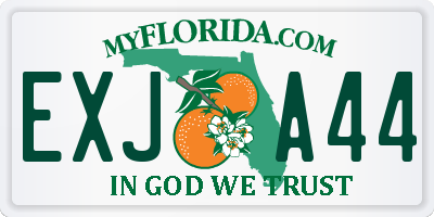 FL license plate EXJA44