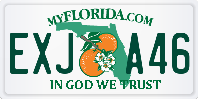 FL license plate EXJA46