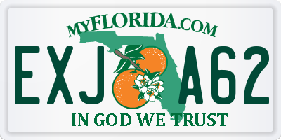 FL license plate EXJA62