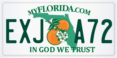 FL license plate EXJA72
