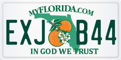 FL license plate EXJB44