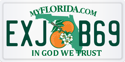 FL license plate EXJB69