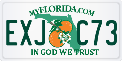 FL license plate EXJC73