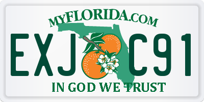 FL license plate EXJC91