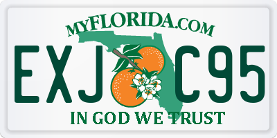 FL license plate EXJC95