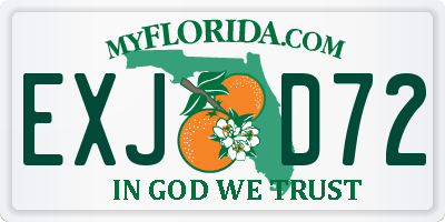 FL license plate EXJD72