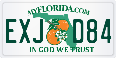 FL license plate EXJD84