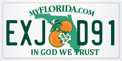 FL license plate EXJD91
