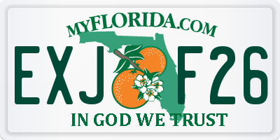 FL license plate EXJF26