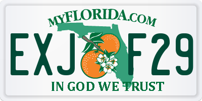 FL license plate EXJF29
