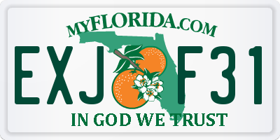 FL license plate EXJF31