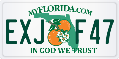 FL license plate EXJF47
