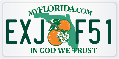 FL license plate EXJF51