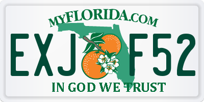 FL license plate EXJF52