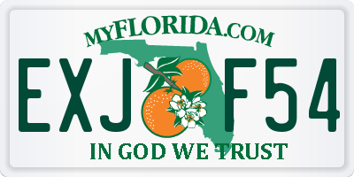 FL license plate EXJF54