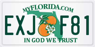 FL license plate EXJF81