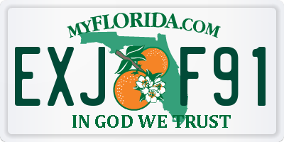FL license plate EXJF91