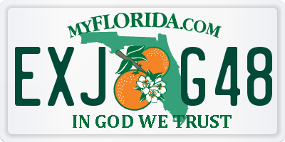 FL license plate EXJG48