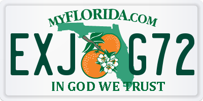 FL license plate EXJG72