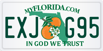 FL license plate EXJG95