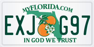 FL license plate EXJG97