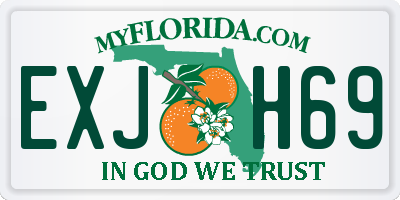 FL license plate EXJH69