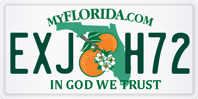 FL license plate EXJH72