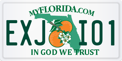 FL license plate EXJI01